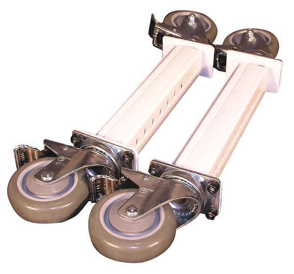 Plate Caster Kit, Polyurethane, 275 lb, PK4