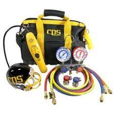 CPS PRODUCTS, Tool Bag Kit With Leak Detector And Mani