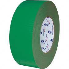 INTERTAPE, 2" X 55m Green Duct Tape9 Mil, Rubber Ad