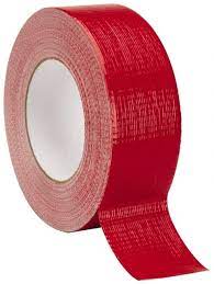 INTERTAPE, 2" X 55m Red Duct Tape9 Mil, Rubber Adhe