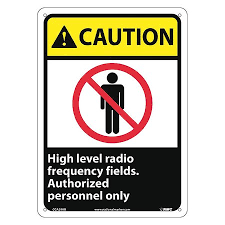 NMC, "caution - High Level Radio Frequency Fi