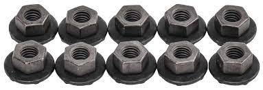 AUTO BODY DOCTOR, Hex Flange Nuts Loose Washer, Size: 6-1.