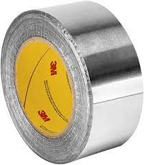 MADE IN USA, 3" X 60 Yds Silver Foil Tape5 Mil, Acryl