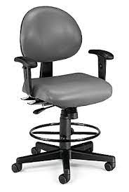 OFM INC,Computer Task Chair W/ Arms,chrcl Vinyl