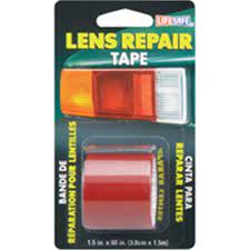 INCOM MFG, Red Lens Repair Tape, Non-reflective. Ne