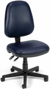 OFM INC,Computer Task Chair W/arms,navy Vinyl (1
