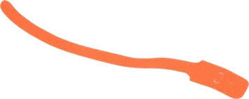 SPEEDTECH, 8" Long Orange Nylon & Polyethylene Hook