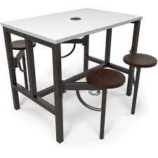 OFM INC,Standing Height Table,12seats,darkv/wht