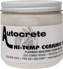 FLEXBAR, 1 Lb Jar White Ceramic Filler/repair Cau