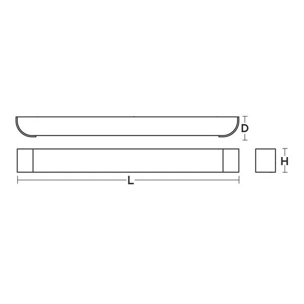 Allen - Vanity Light Fixture - 2Ft, Length: 4.25
