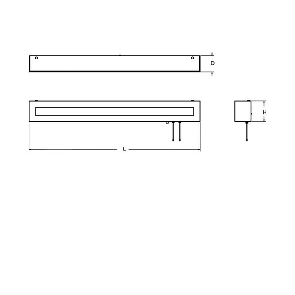 Hayes - Overbed Light Fixture - 4 Ft, Lamp Type: Led