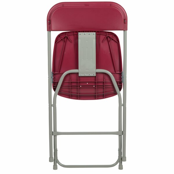 Hercules Series Plastic Folding Chair Red - 10 Pack 650LB Weight Capacity Comfortable Event Chair-Lightweight Folding Chair