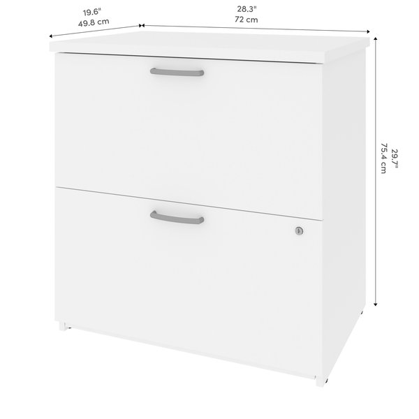 Universel 29W Lateral File Cabinet  in white