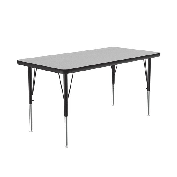 Rectangle Adjustable Height Activity Kids School Table, 24