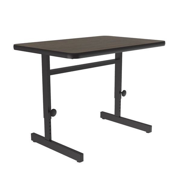 Rectangle Econoline Adjustable Height Computer Desk and Training Table, 24