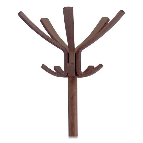 Cafe Wood Coat Stand, Espresso Brown