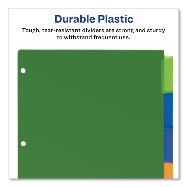 Insertable Big Tab Plastic Dividers, PK5