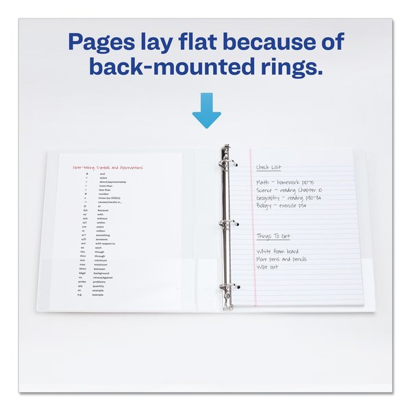 Legal 3-Ring Durable View Binder w/Round Rings, 14x8.5, 1