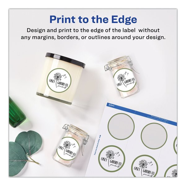 Print-to-the-Edge Easy Peel Round Labels, 2