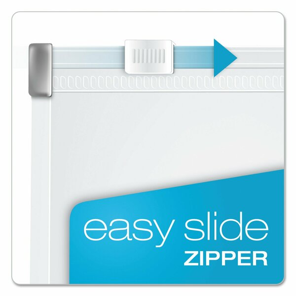 Binder Pocket, Zipper, Clear, PK3
