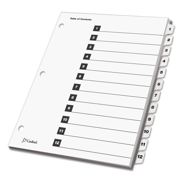 Table of Contents Index Dividers 8-1/2 x 11