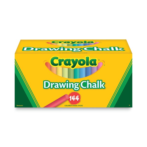 Chalk, Drawing, Assorted, PK144