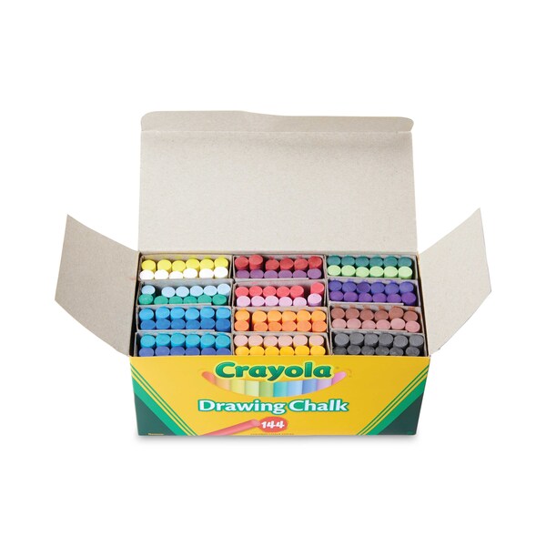 Chalk, Drawing, Assorted, PK144