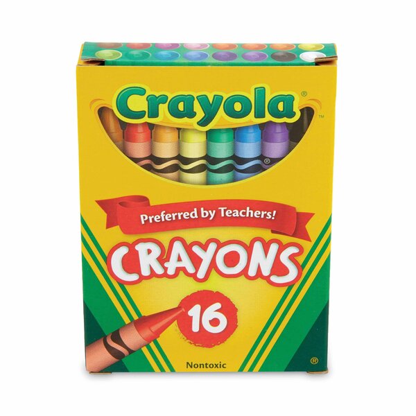 Crayon, Tuck Box, Assorted, PK16