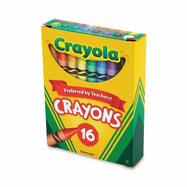 Crayon, Tuck Box, Assorted, PK16
