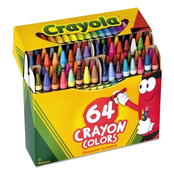 Crayon, Classic Color, Assorted, PK64