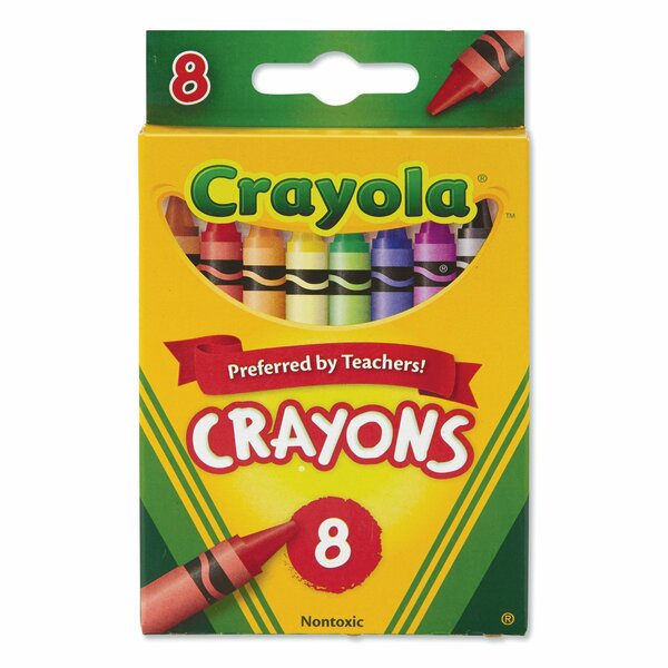 Crayon, Classic Color, Assorted, PK8