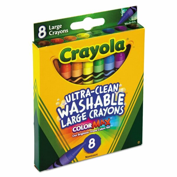 Crayon, Wash, Large, PK8