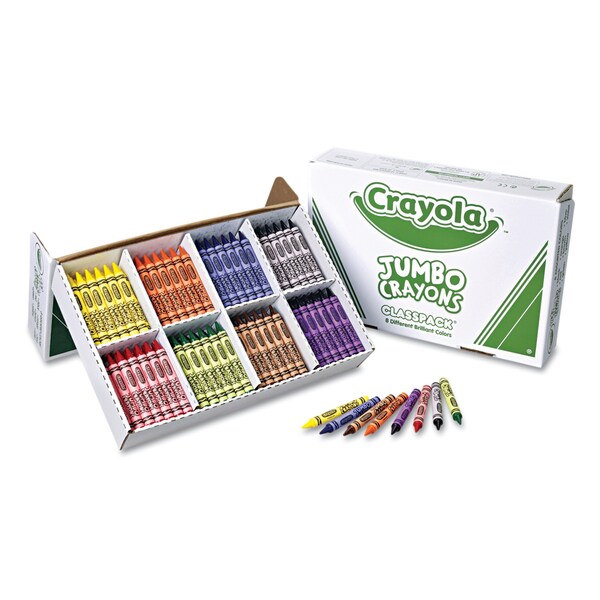 Crayons, Jumbo, Assorted, PK200