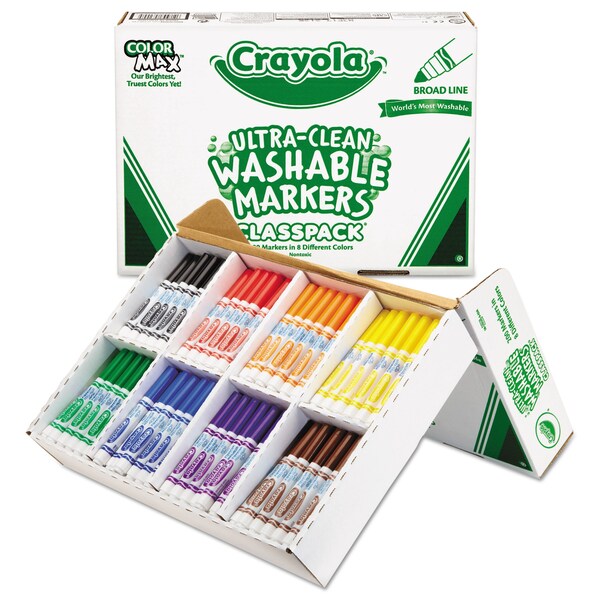 Markers, Broad Point, Assorted, PK200