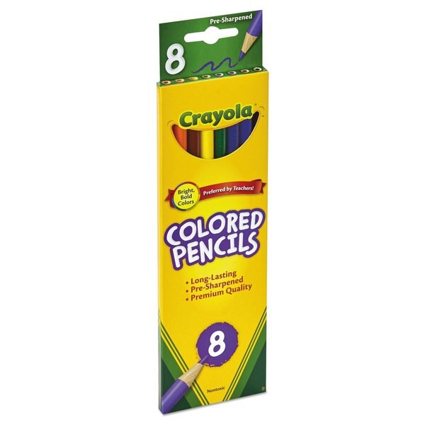 Color Pencil, Assorted, PK8