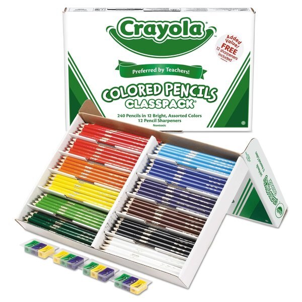 Pencil, Colored, Assorted, PK12