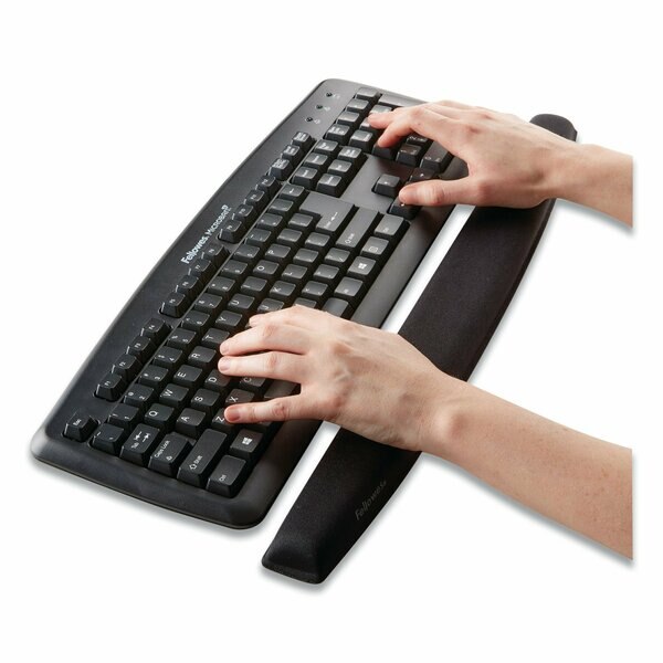 Memory Foam Keyboard, 19 5/16x2 5/16, Blk