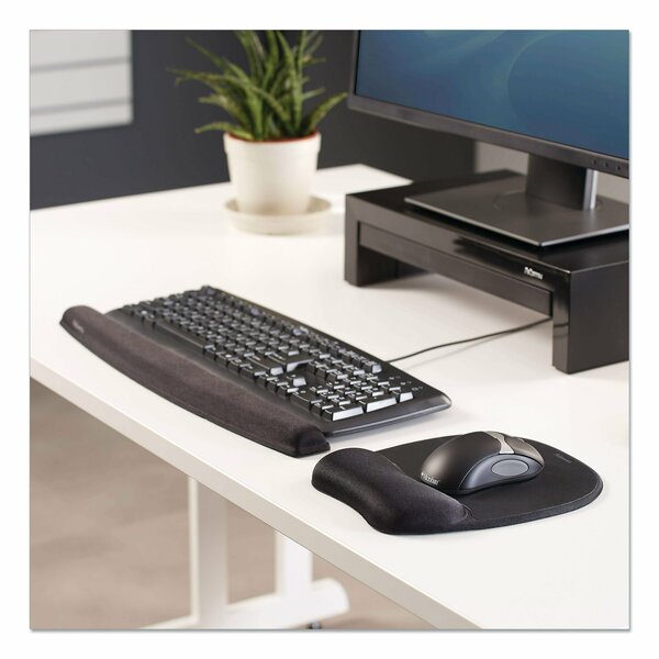 Memory Foam Keyboard, 19 5/16x2 5/16, Blk