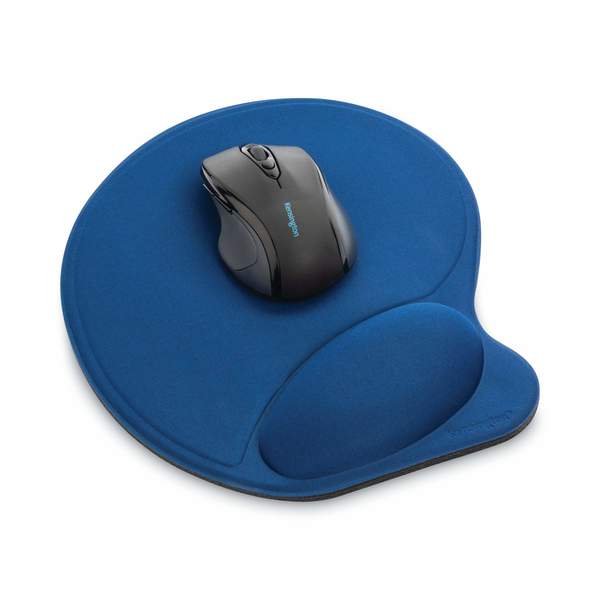 Wrist Extra-Cushioned Mouse Pad, Blue