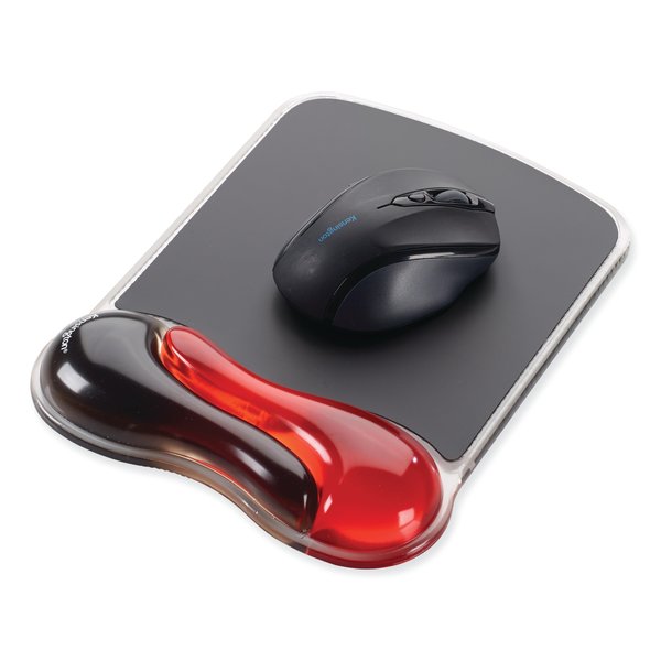 Duo Gel Mouse Pad Wrist Rest, Red