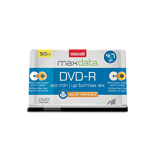 DVD-RDiscs, Printable, Spindle, 50, PK50