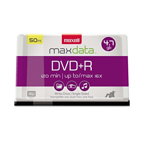 DVD+RDiscs, 4.7GB, Spindle, 50, PK50