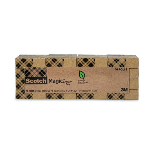 Magic Tape, Eco Friendly, 3/4x900in., PK16