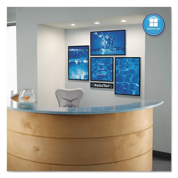 Matrix Magnetic Boards, Painted Steel, 34 x 23, White, Aluminum Frame