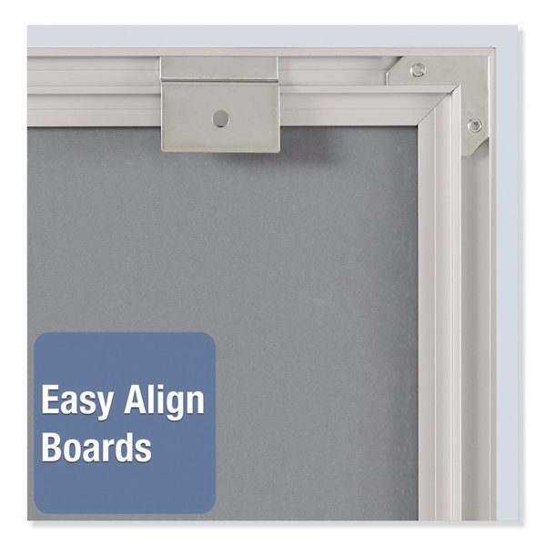 Matrix Magnetic Boards, Painted Steel, 34 x 23, White, Aluminum Frame