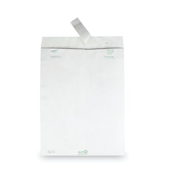 Tyvek Mailer, SideSeam, 10x13, White, PK50