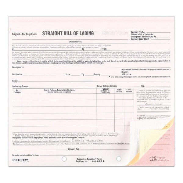 Form, Bill/Lading, Sheet, Tri, PK250
