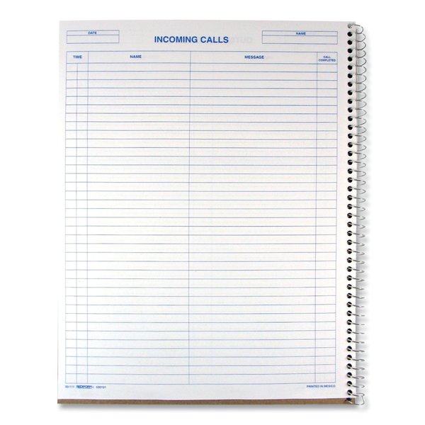 Wirebound Call Log Book, 700 Forms