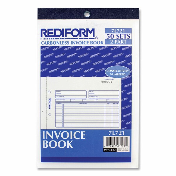 Invoice Book, 5.5X7-7/8