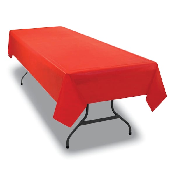 Rectangular Table Cover, 54 x 108, Red, PK6